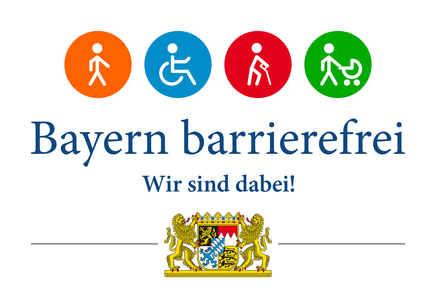 Logo der Aktion Bayern Barrierefrei - wir sind dabei