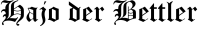 Hajo der Bettler Logo